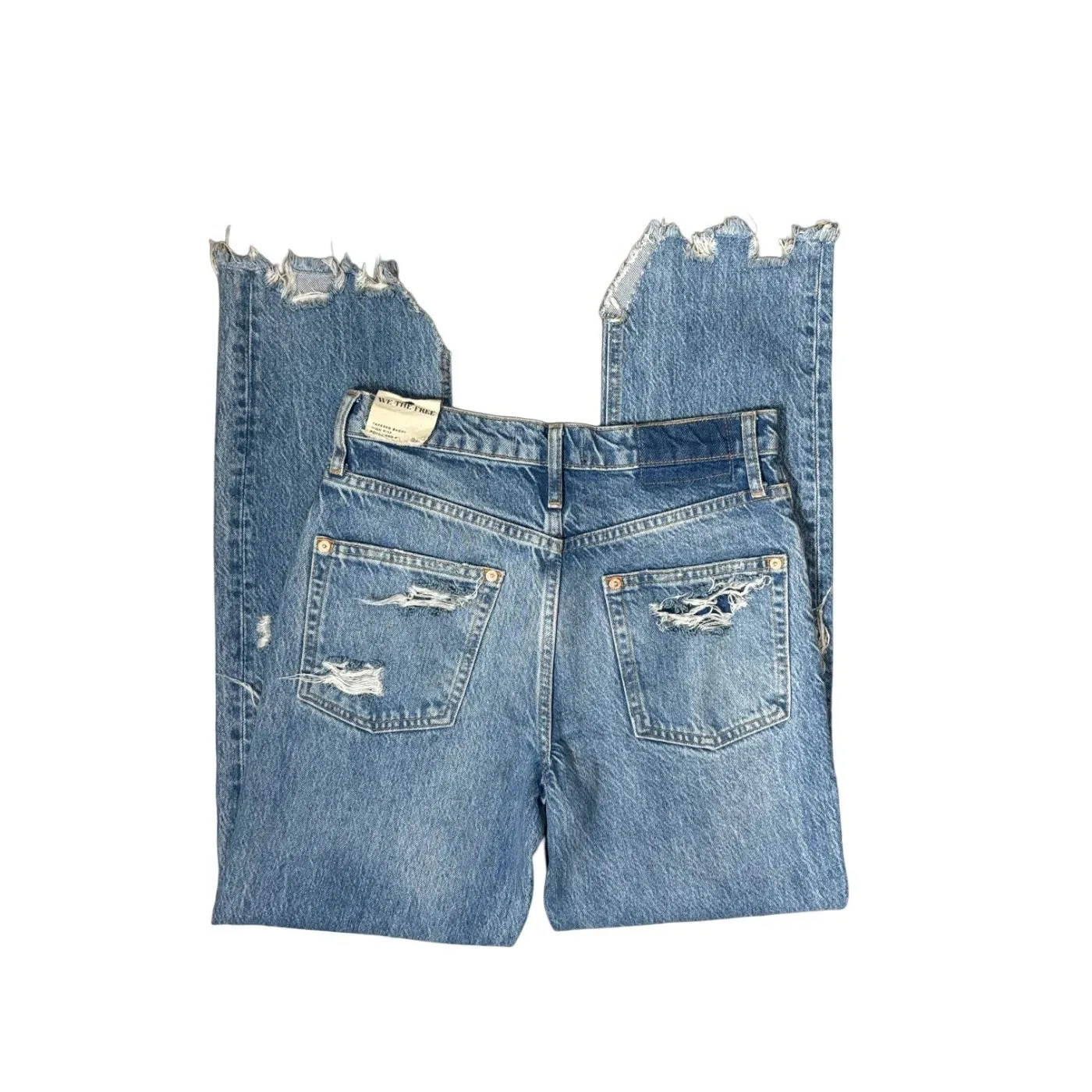 Free People We the Free Tapered Baggy Boyfriend Jeans 26 NWT - Image 2
