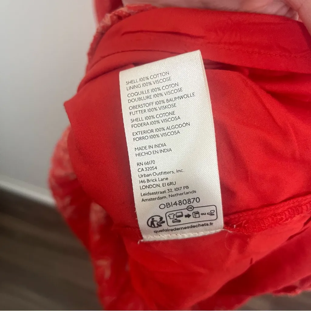 Free People Golden Hour Maxi Dress Cherry Red Floral - Image 7