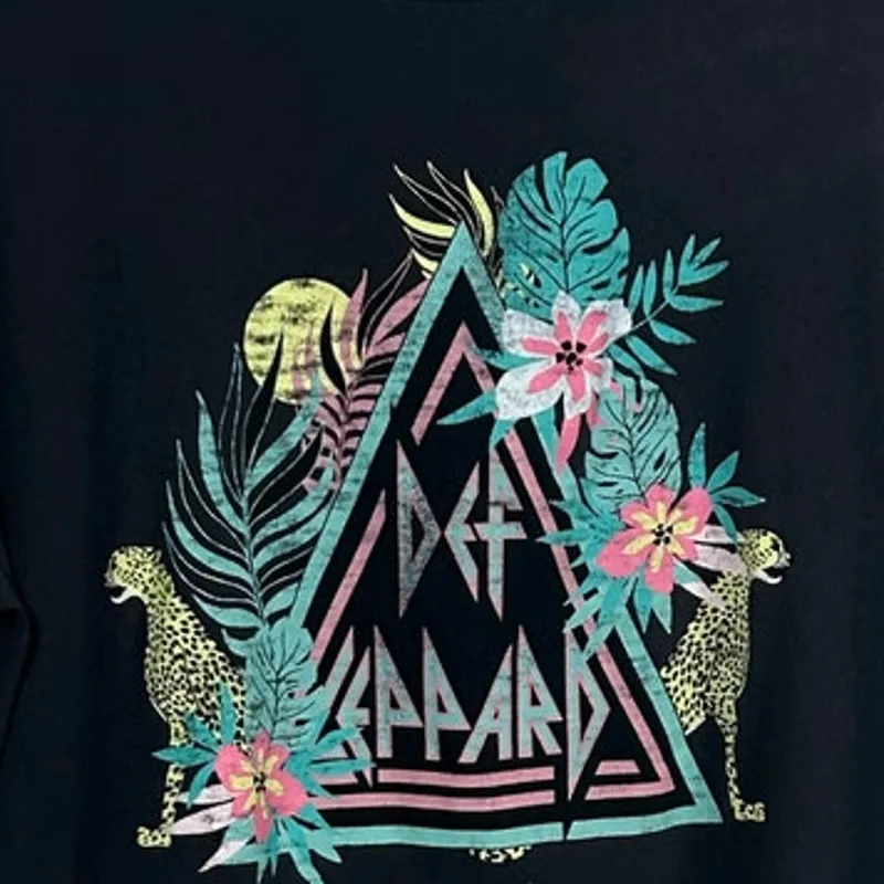 Def Leppard Black Band Tee size L - Image 8