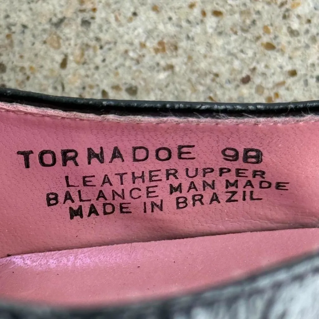 Black croc embossed sling back pumps - Image 6