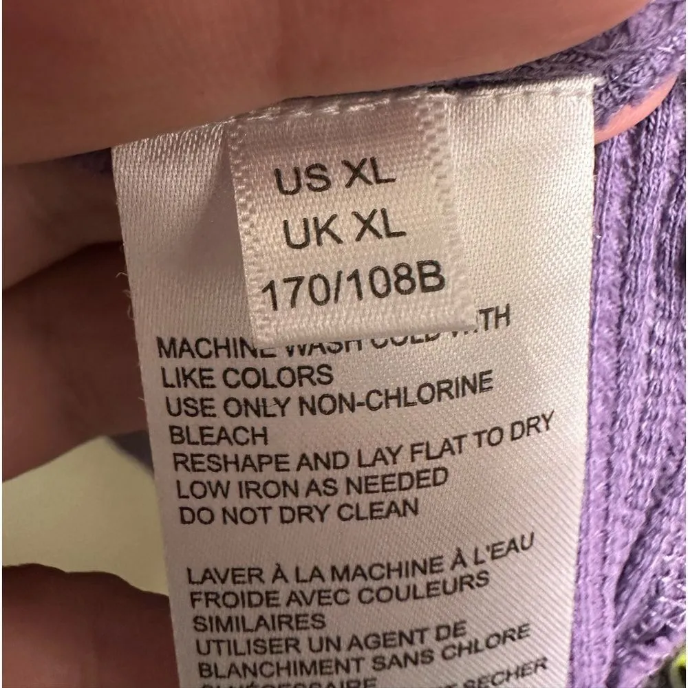 Anthropologie Pilcro purple vneck waffle knit pullover tunic - Image 8