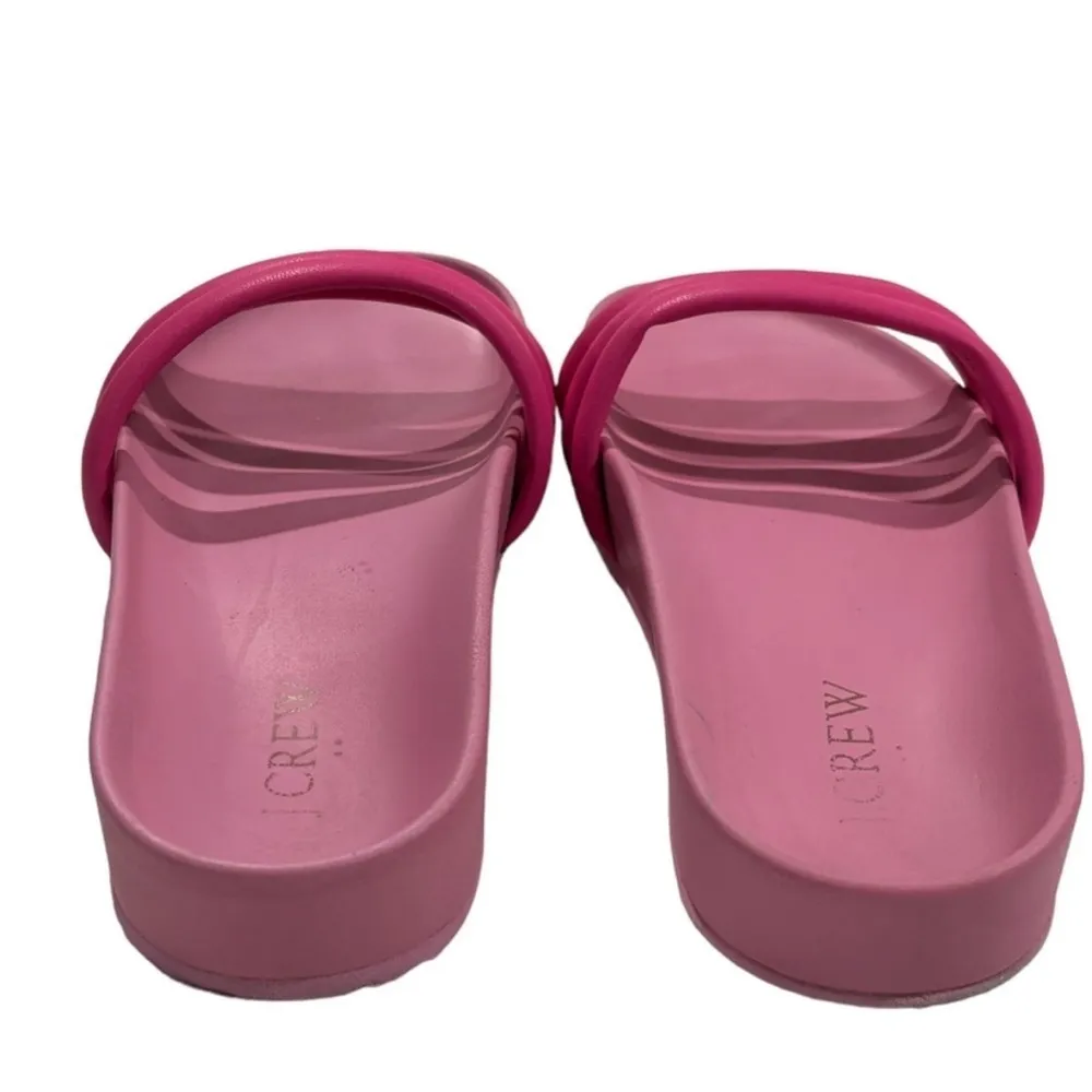 J. Crew Three Strap Slide Sandals pink size 7.5 - Image 4