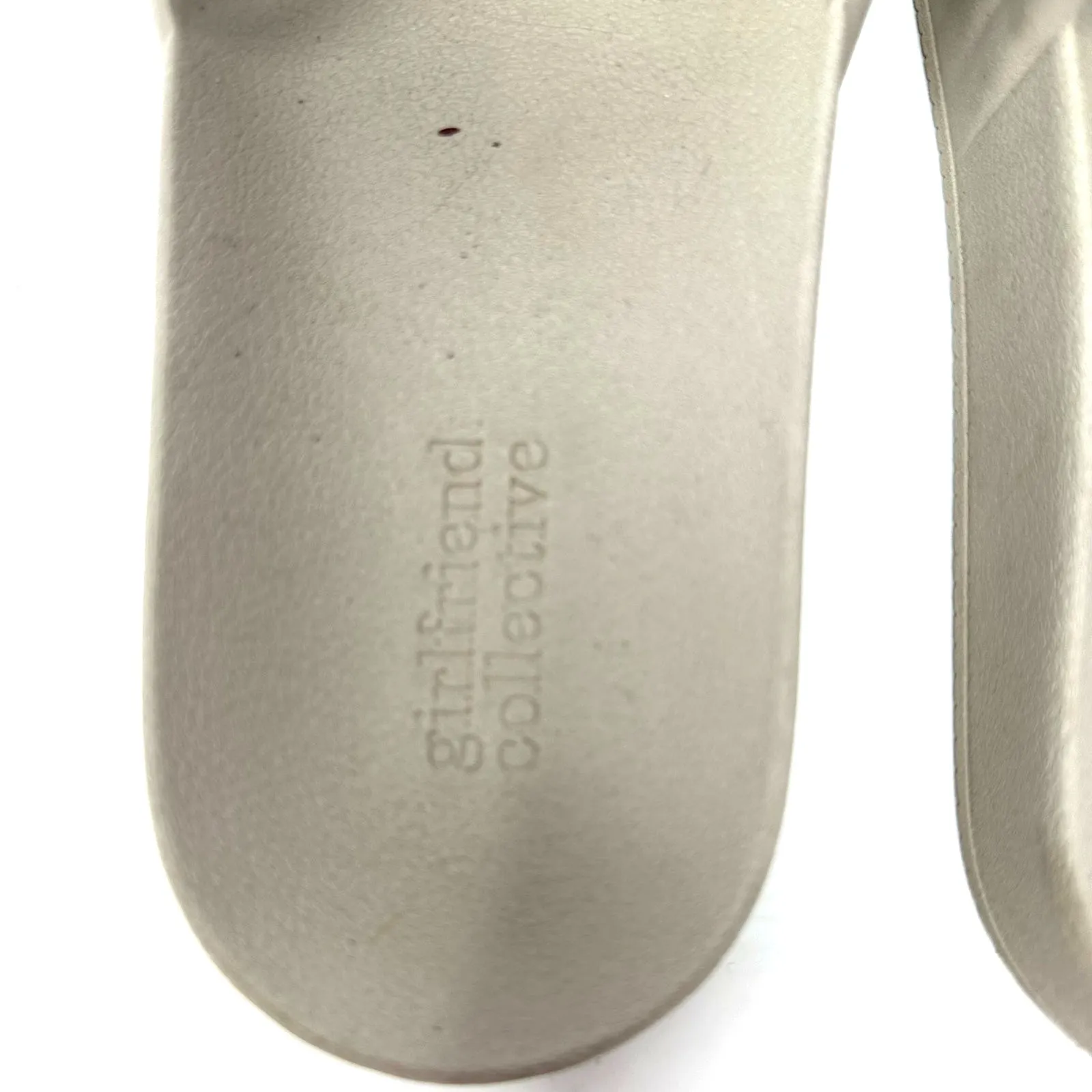 Girlfriend‎ Collective Womens 9 Mens 8 Shoes Beige Pool Slide Flip Flops Slip On - Image 4