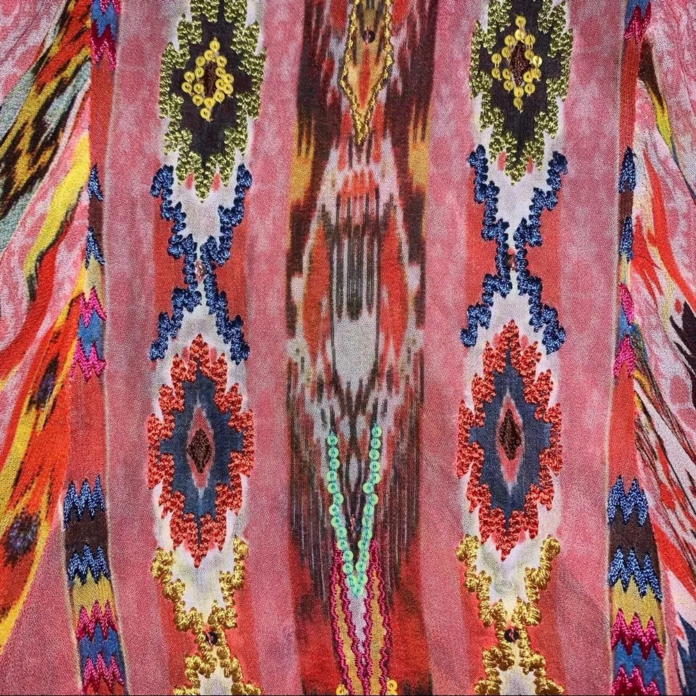 Anthro Tanvi Kedia Shivali Embroidered Beaded Sequin Blouse Top size XS - Image 6