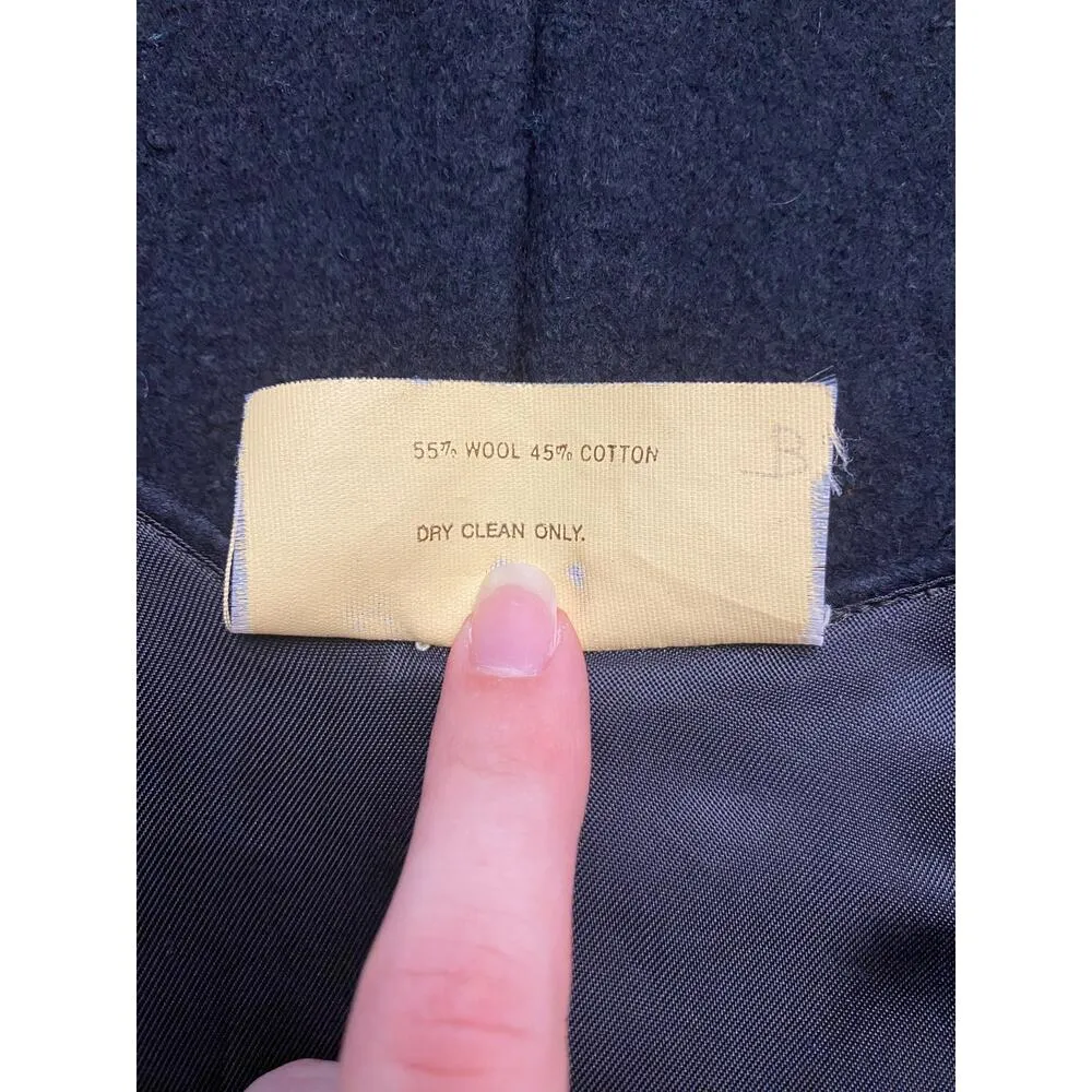 Vintage Shopping International Black Wool Felt Floral Hungarian Matyo Art Vest S - Image 3