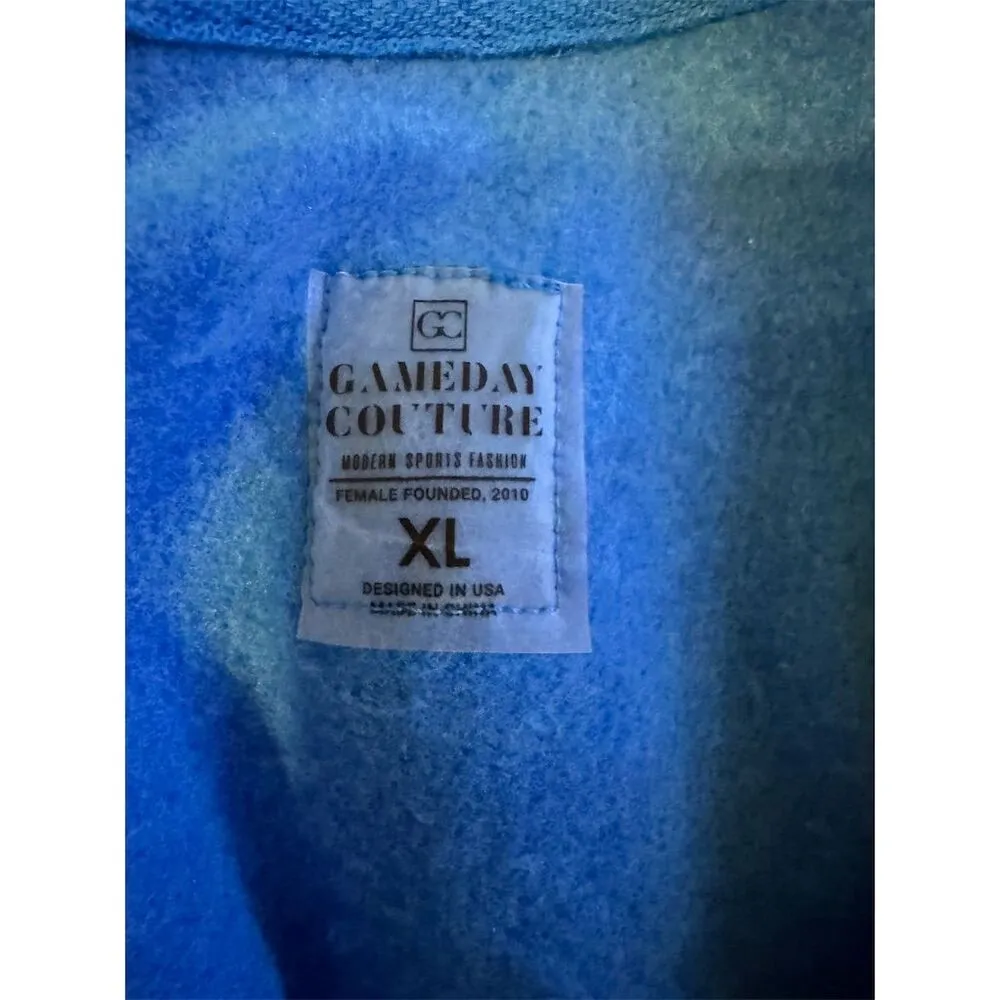 Gameday Couture Women's NFL Medium Blue Rhinestone Sweatshirt Detroit Lions - Image 4