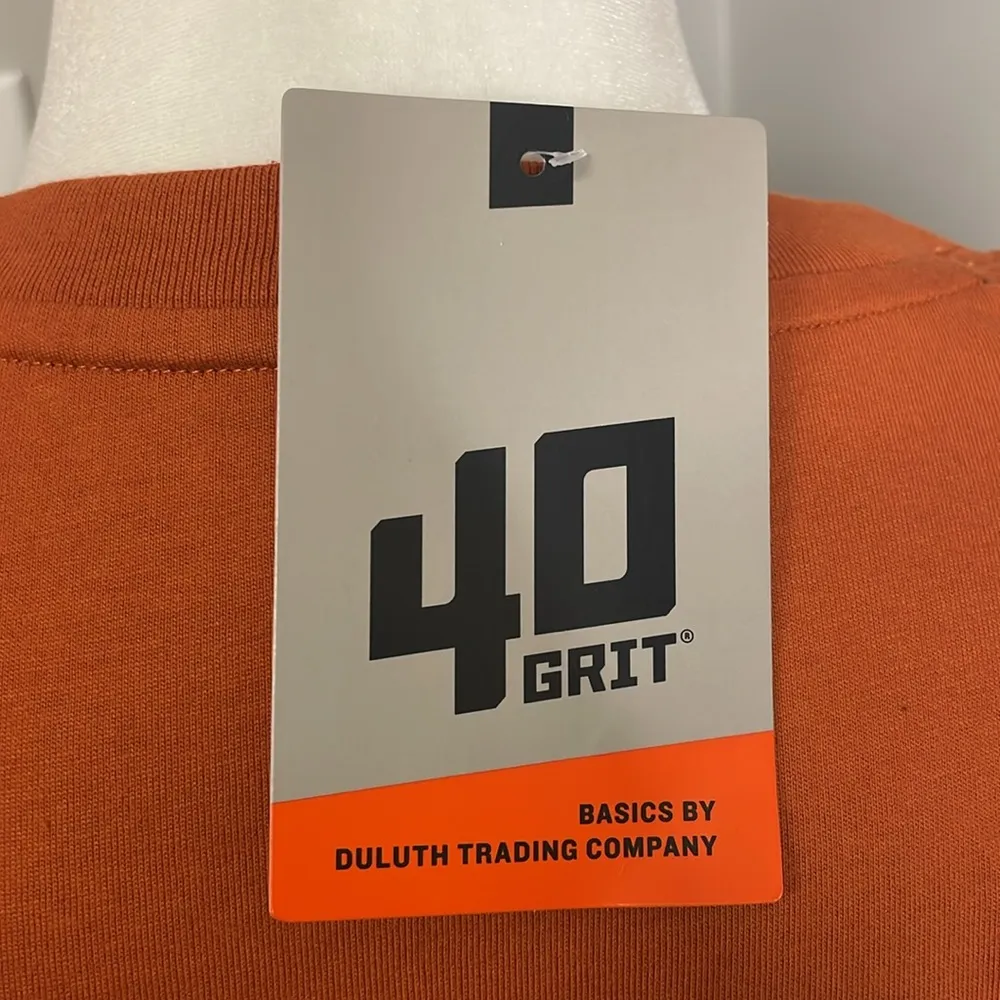 Duluth Trading Co. Women's 40 Grit Burnt Orange Long Sleeve T - Image 5