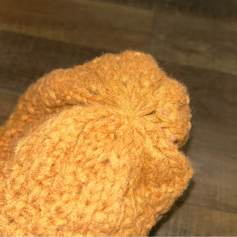 Britt’s Knits Knitted Beanie - Mustard Yellow - Image 2