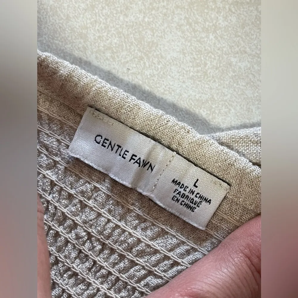 Gentle Fawn Women’s Tropez Cream Jumpsuit Natural Linen Size L - Image 11