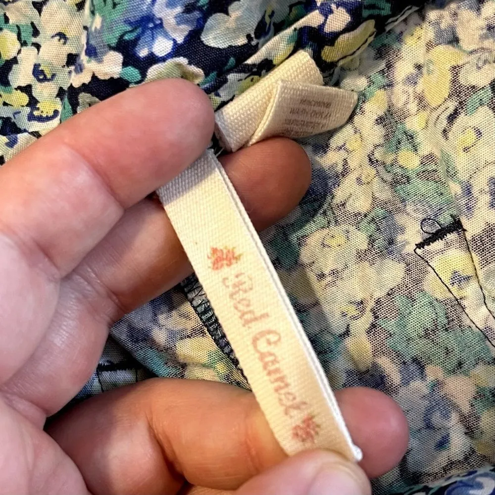 Red Camel Floral Cotton Shorts - Size 1 - Image 7