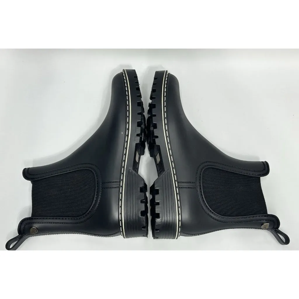 Igor Women's Chelsea Rubber Boots size 7.5 EU38 Black Made In Spain WORN ONCE - Image 6