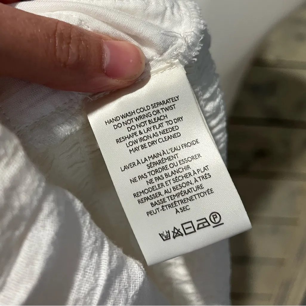 Free People chloe puff sleeve blouse in white Size Medium - Image 7