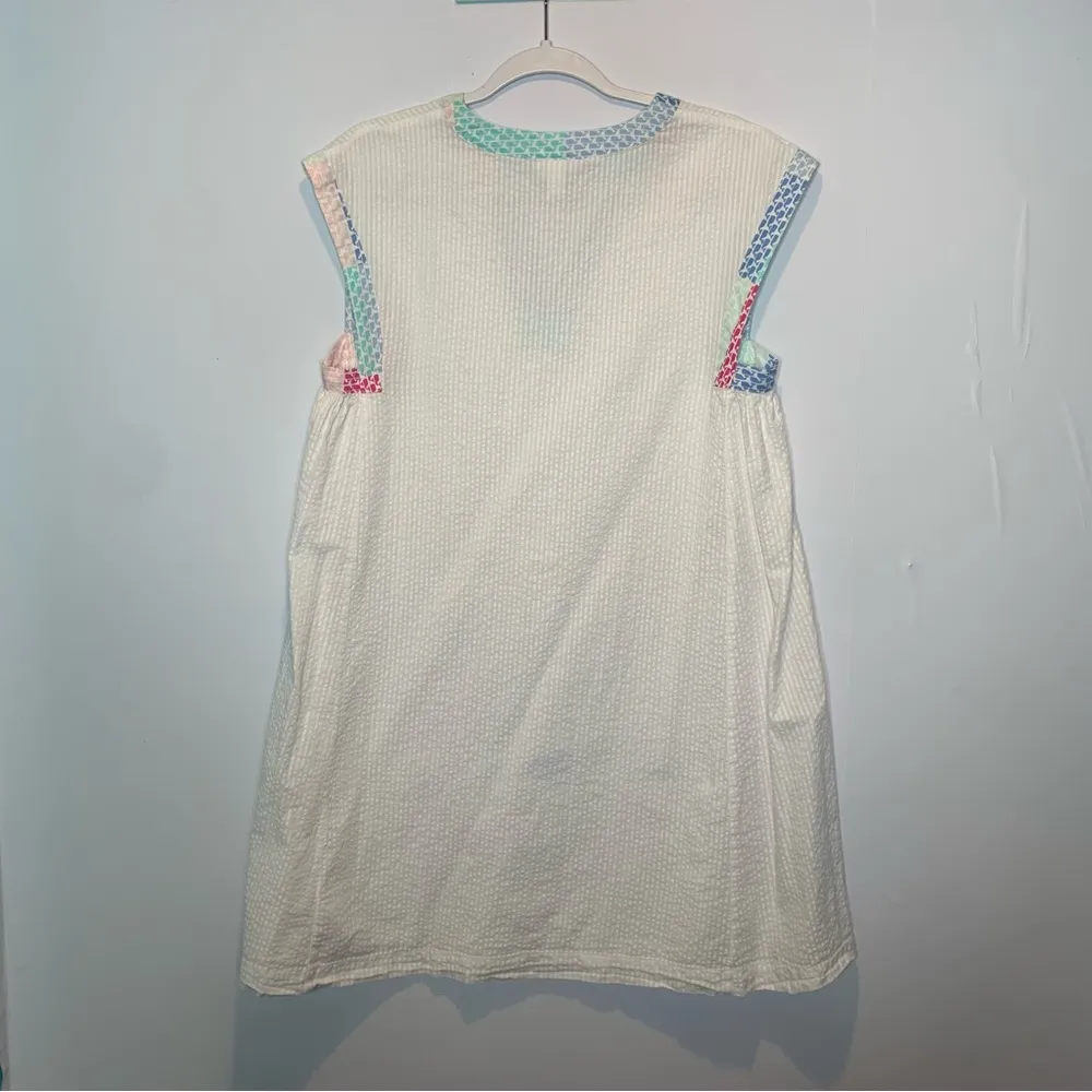 Vineyard Vines x Target Patchwork Whale Seersucker Cover Up Dress - Image 5