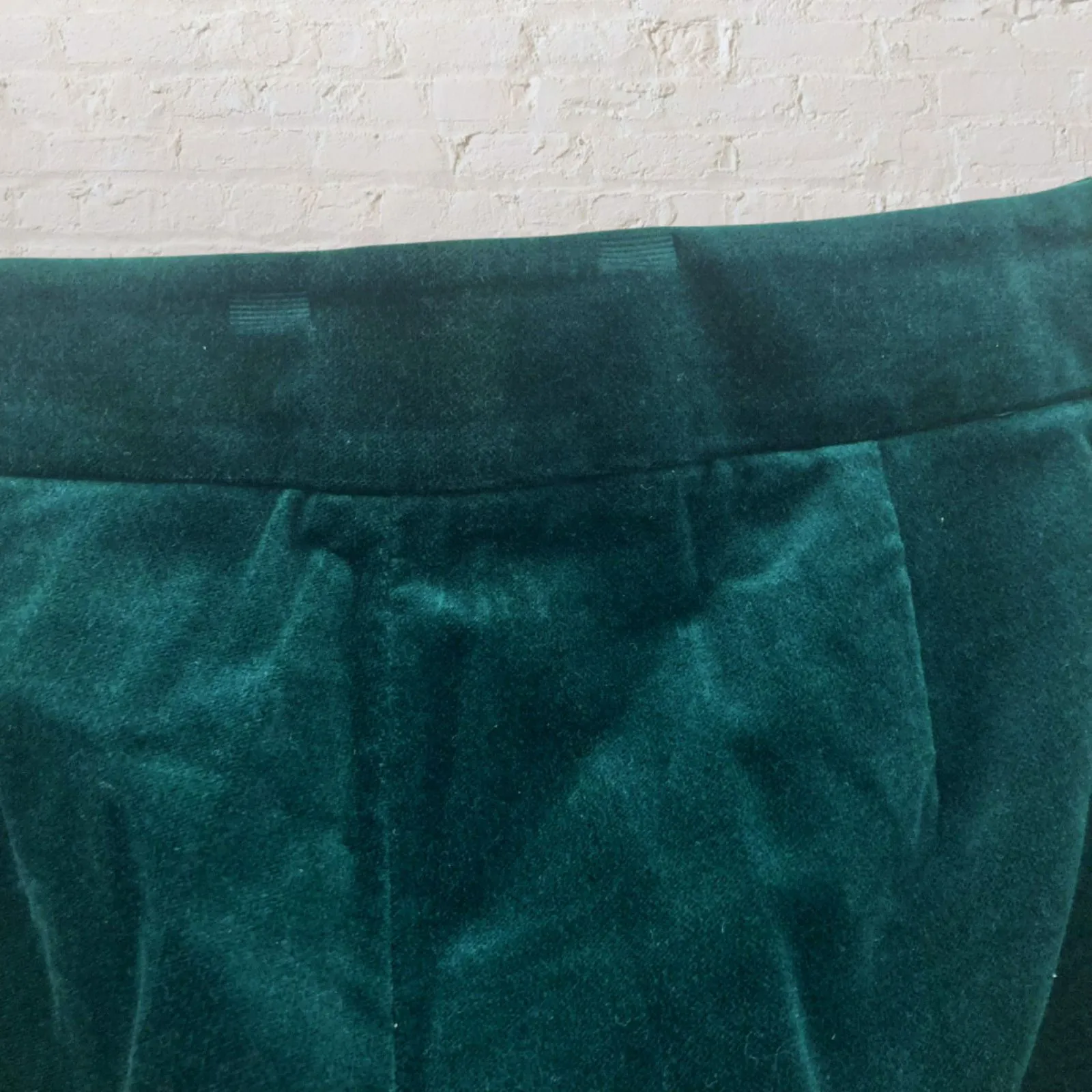 Talbots Velvet Slim Ankle Pants 4 Curvy Fit Emerald Green NWT - Image 8