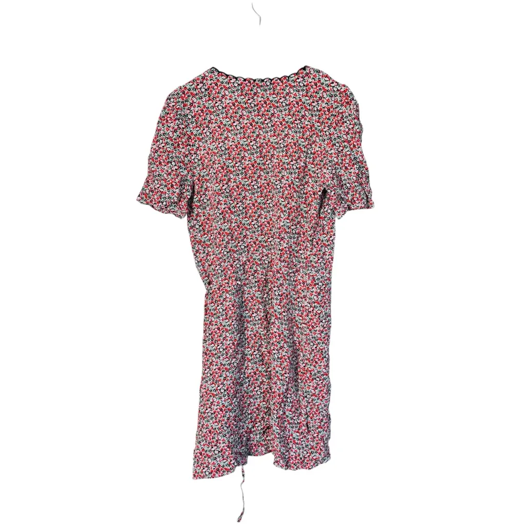 & Other Stories Printed Scallop Wrap Mini Dress EUC - Image 3