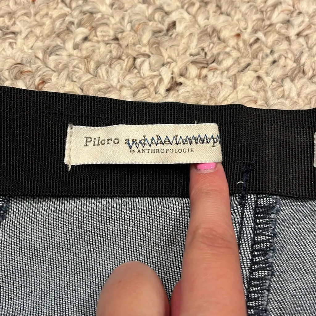 Anthropologie Pilcro and the Letterpress High Rise Denim Leggings Pull On Sz 32 - Image 3