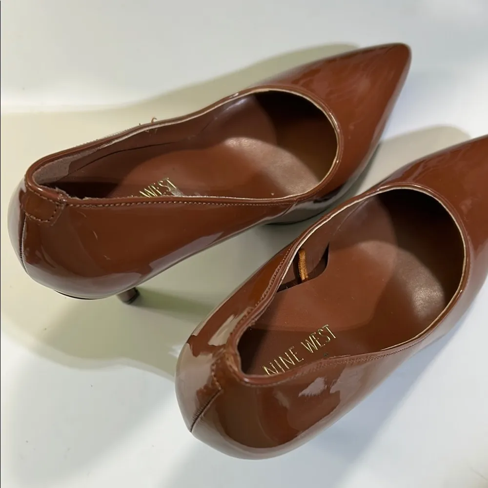 Nine West Brown Heels Sleek Pointed-Toe Design - Image 10