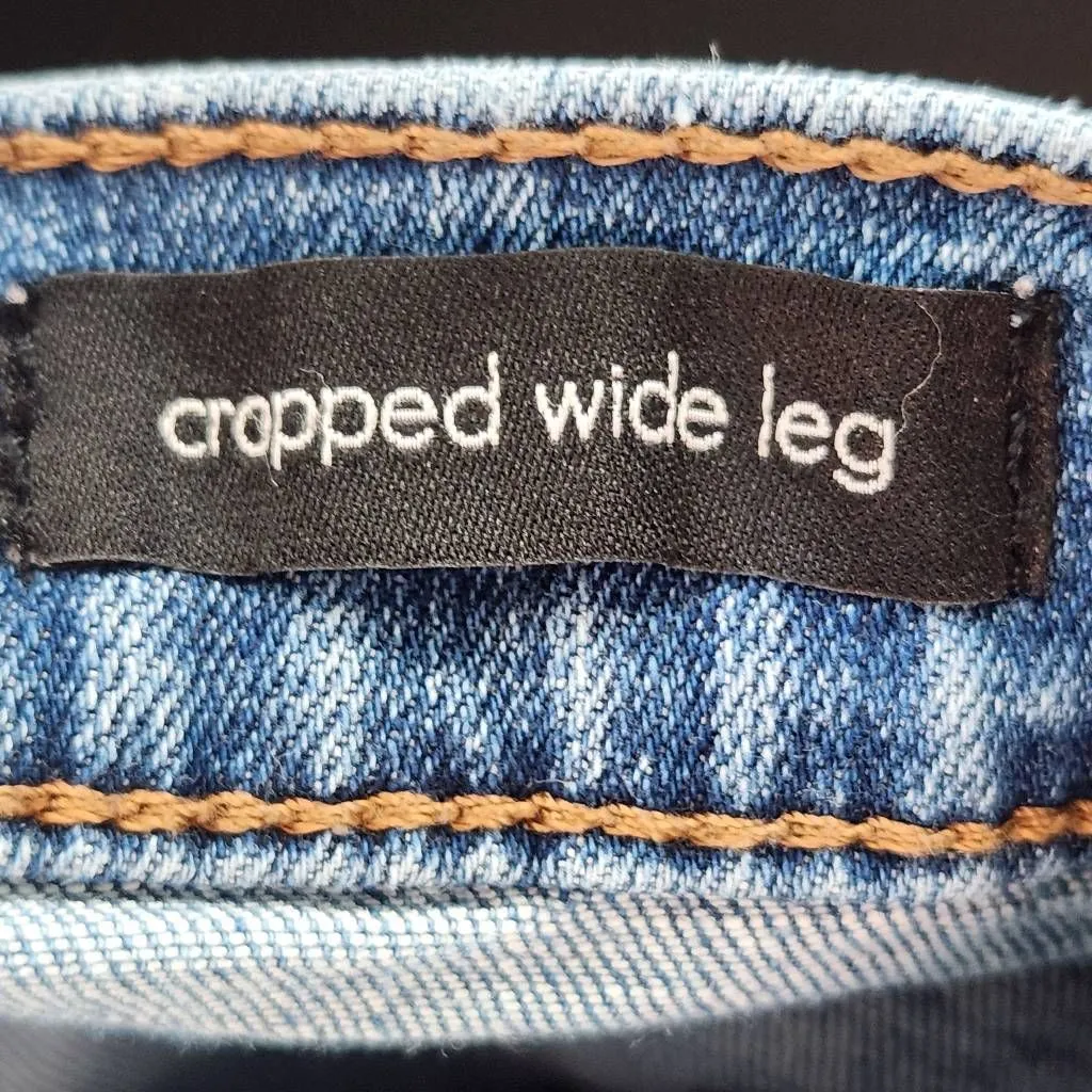 Ella Moss Cropped Distressed Denim Size 27 Ella Moss Wide Leg Cropped Jeans - Image 7