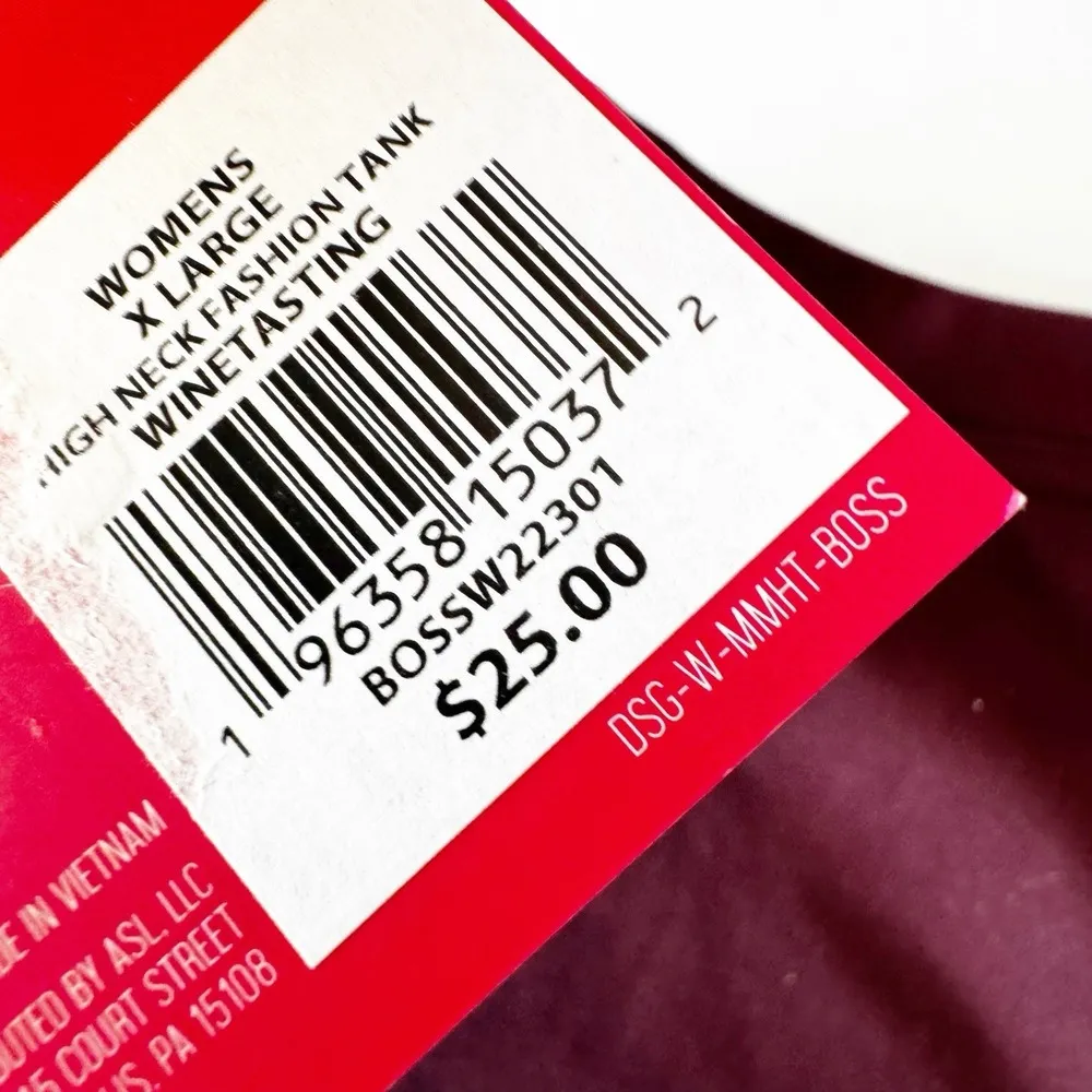 DSG Women's High Neck Brami Tank Crop Top Wine Color Twitch + Allison Sz XL NWT Red - Image 6