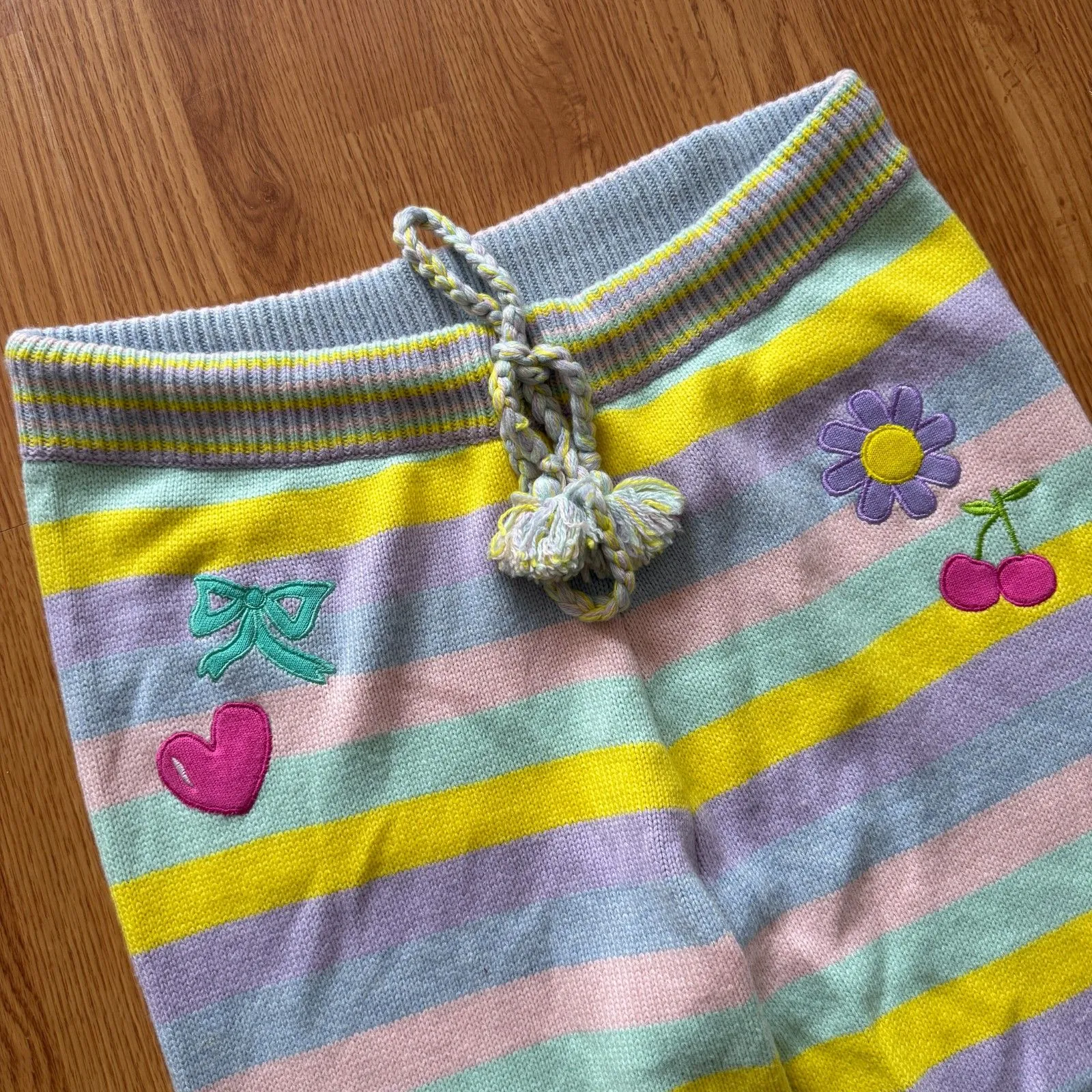 LoveShackFancy Sundown Wool-Blend Jogger Size Large - Image 4