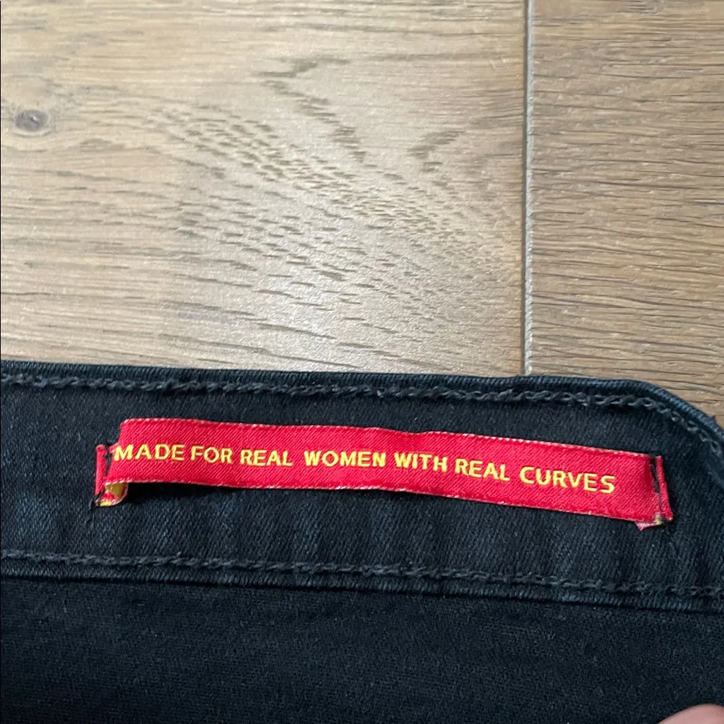 NYDJ Tummy Tuck Black Jeans Straight Leg Size 12 - Image 7