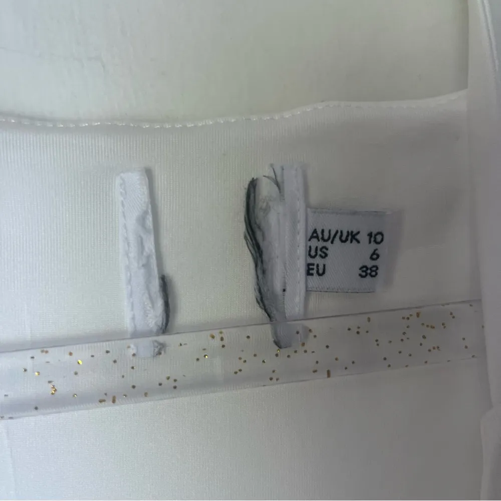 Zandra White Long Sleeve Halter Cut Out Dress 6 - Image 8