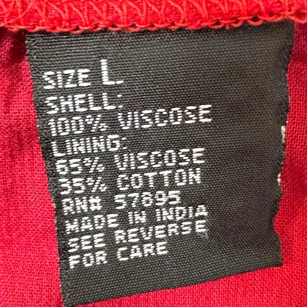 Vintage 90s Y2K Bohemian Floral Patchwork Midi Skirt Silky Ruffle Size Large - Image 10