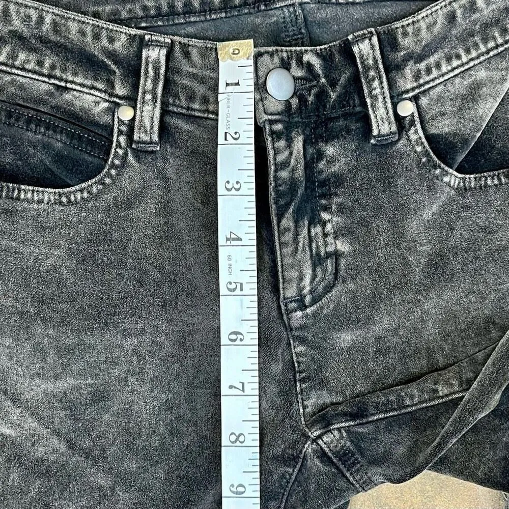 Eileen Fisher Velvety Mineral Wash Dark Gray Jeans 4 - Image 3