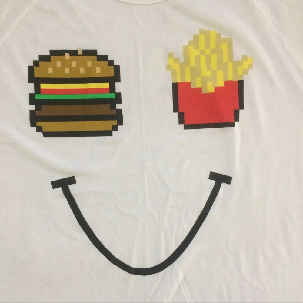 Junk Food Hamburger & Fries Smiley Face Large - Image 7