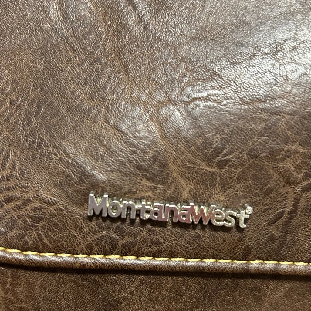 Montana West Brown Shoulder Bag with Colorful Embroidery - Image 4