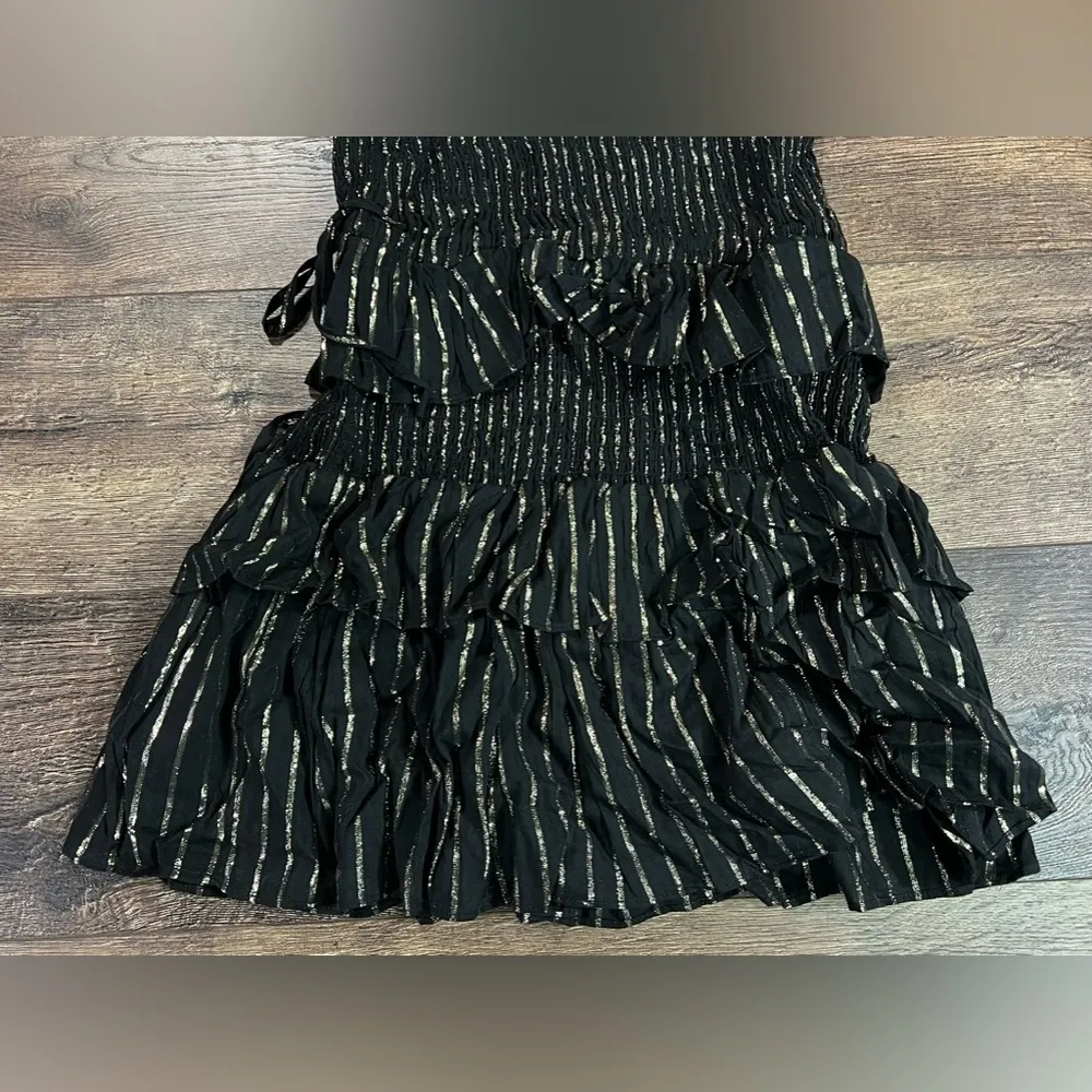 NWT‎ House of Harlow 1960 Mini Tiered Dress (BLACK) - Image 3