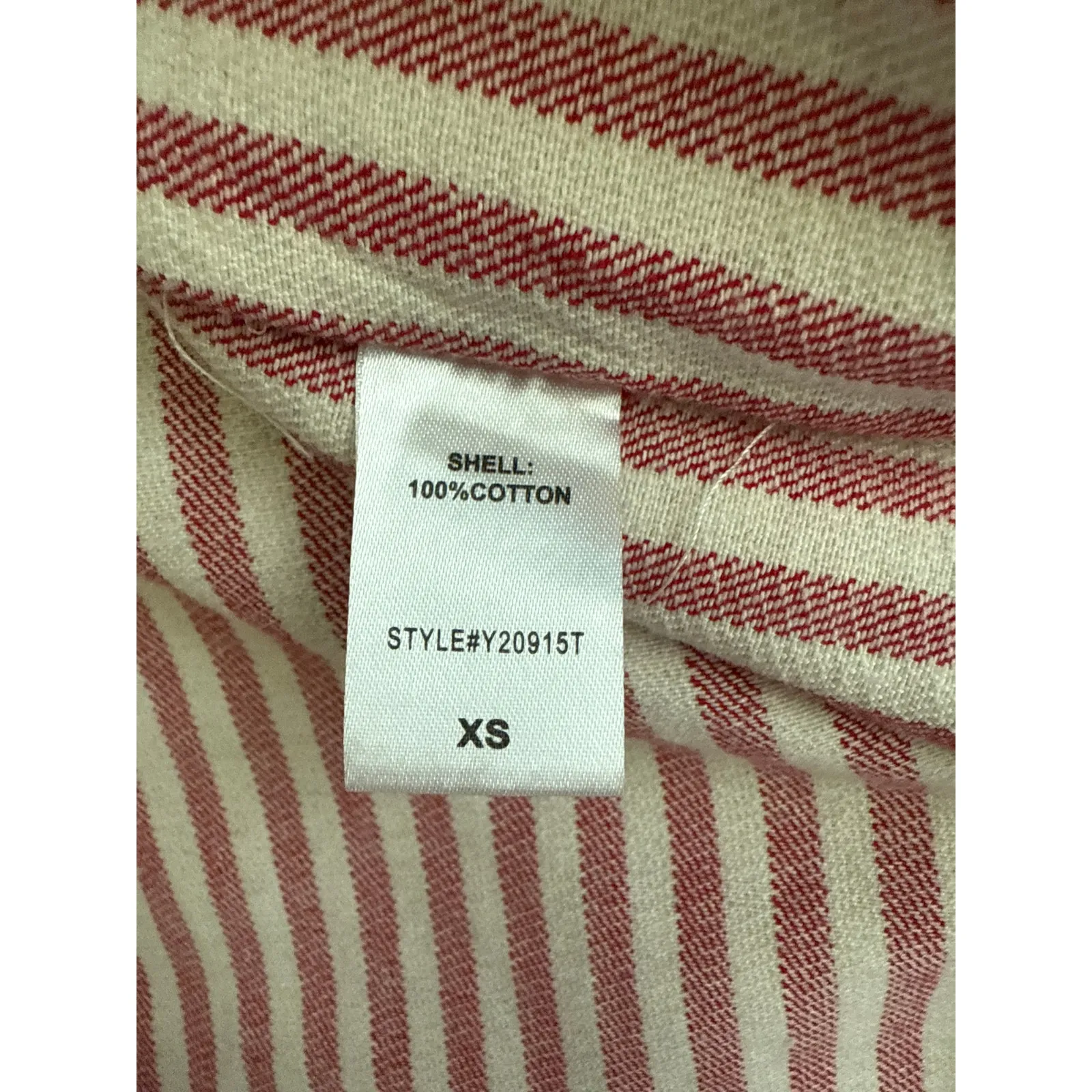 Tuckernuck‎ Oversized Red Stripe Sullivan Embroidered Canvas Caftan Size XS - Image 13