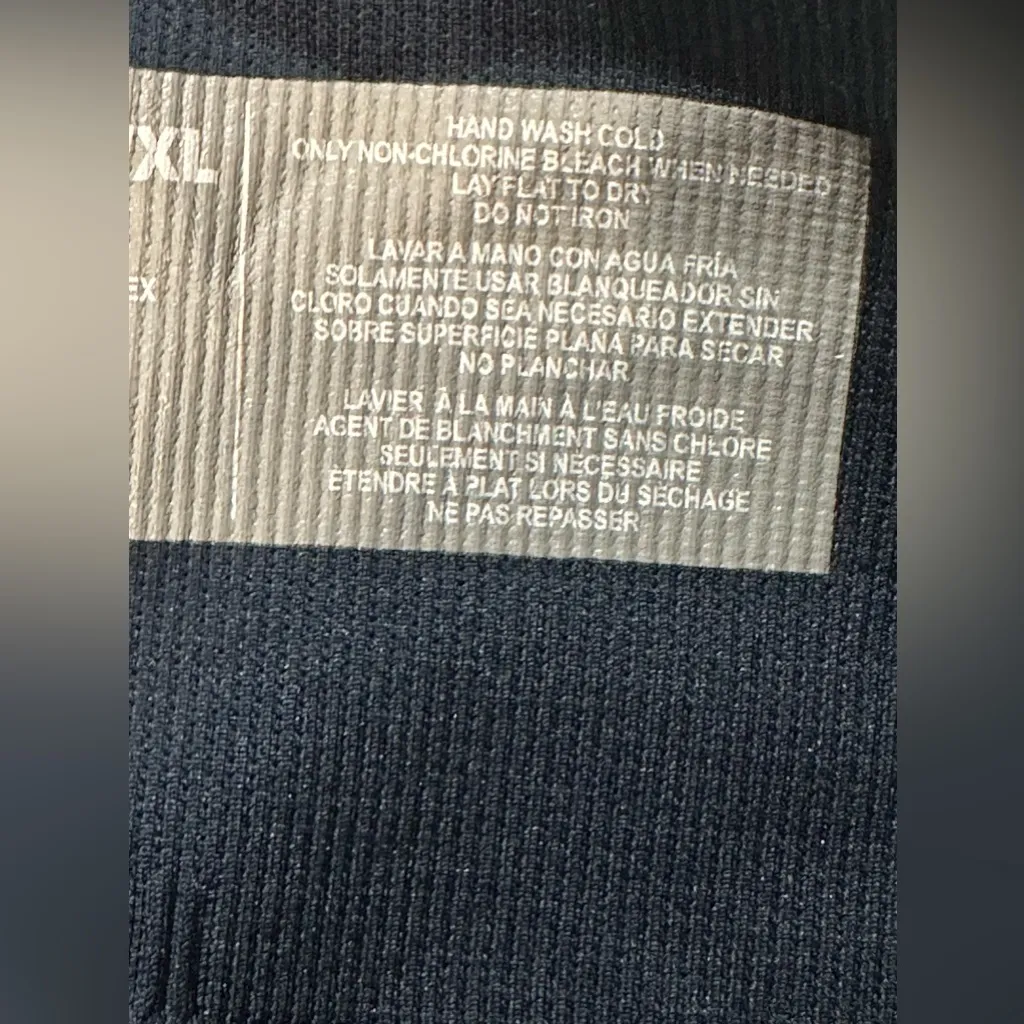 One5One Women Navy Blue Eyelet Hem Cropped Activewear Casual‎ Leggings L/XL - Image 12