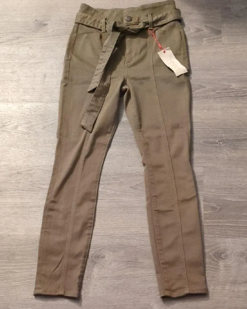 Alice + Olivia Jeans Olive Good High Waist Skinny Size 27 - Image 3