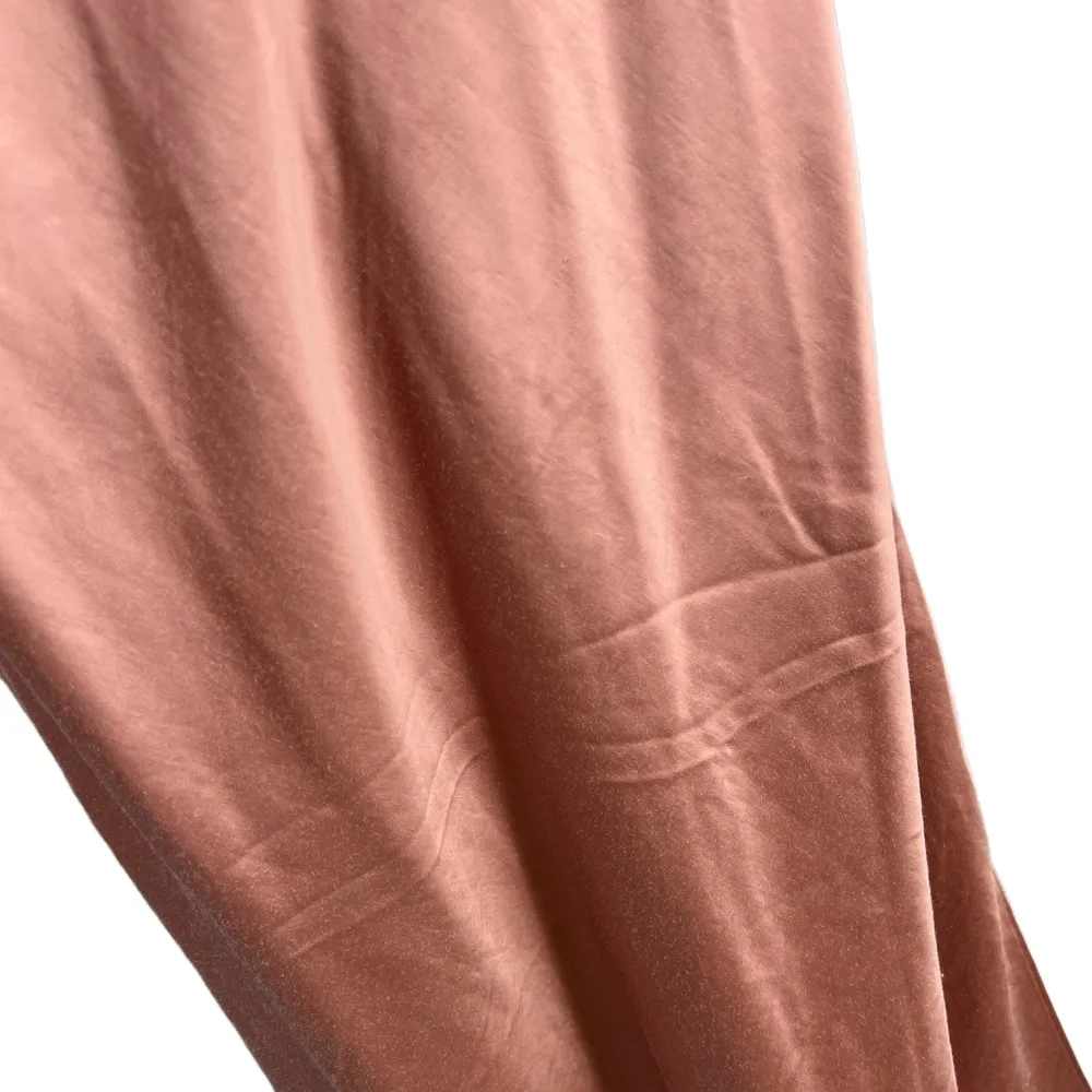 Express Slip Dress Pink Cowl Neck Sleeveless Midi Length Y2K Large - Image 5