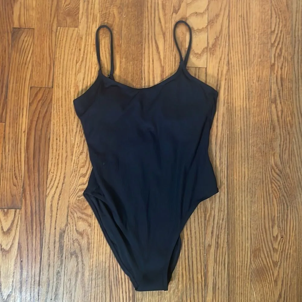 Andie The Amalfi One Piece Swimsuit Rib‎ Black size L NWT - Image 3
