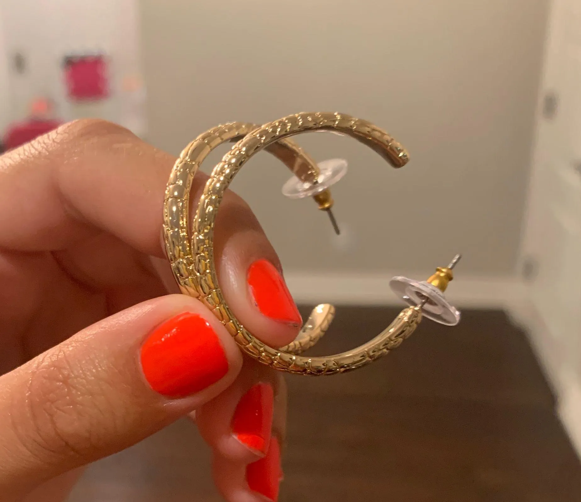 Gold Hoops - Image 2