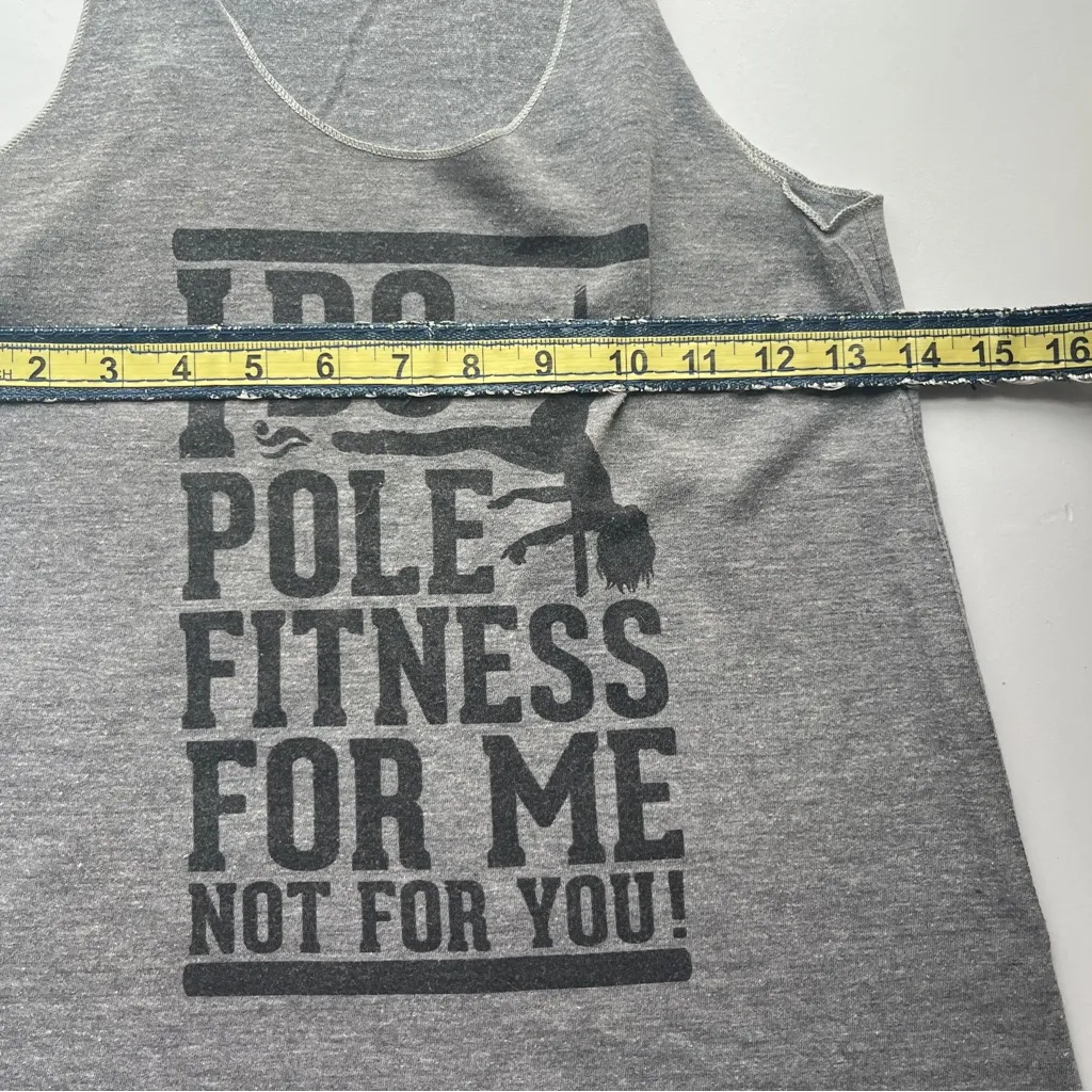 Gray Women's Fitness Pole Fitness Pole Dance Tank Top - Image 5