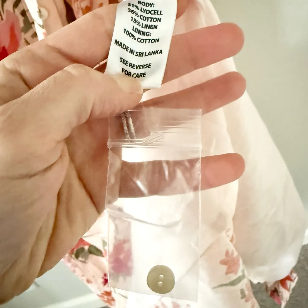 Spartina 449 Emeline Dress in Aljoy Landing Tropical Floral Pink & Green Print L - Image 6