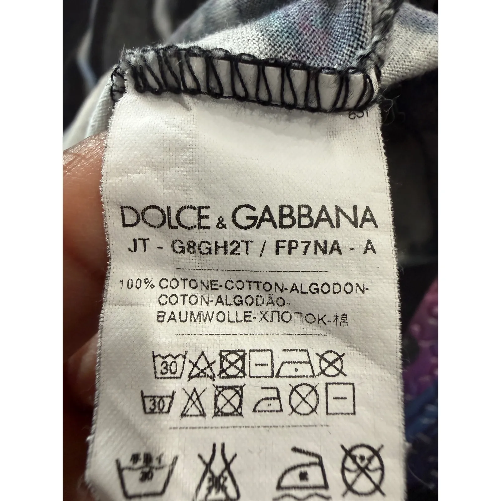 Dolce & Gabbana All Over Print Black White Photo Graphic T Shirt Men's Size 48 - Image 7