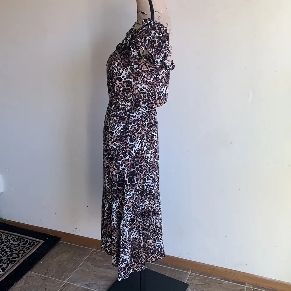 Auguste Leopard Print Midi Dress Size 2 - Image 6