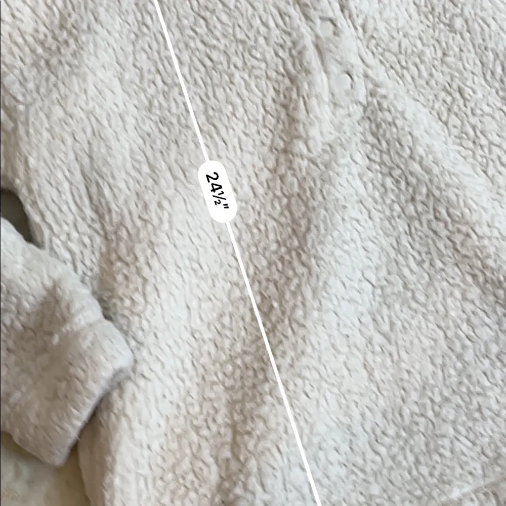 Aerie white Sherpa pullover jacket - Image 2