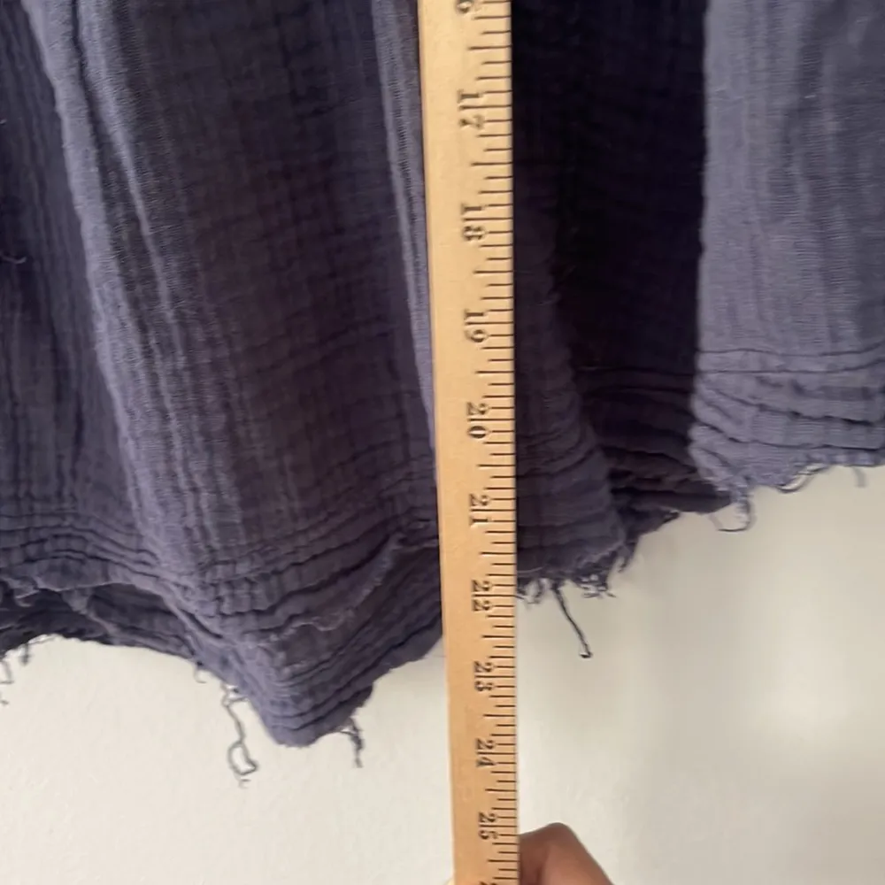 Free People We the Free Cozy Dreams Tops Color is Navy Oversized Size Me… - Image 9