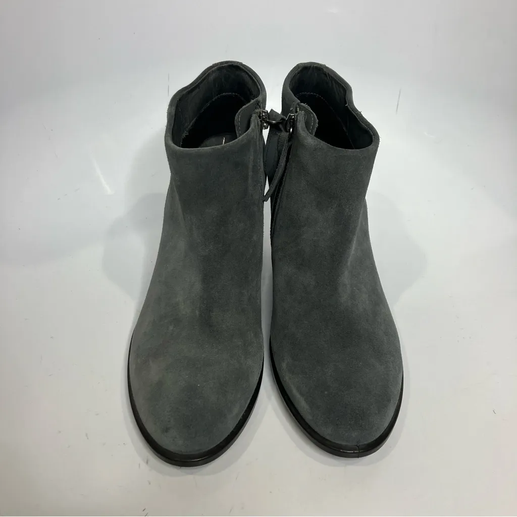 ECCO shape 55 western suede booties gray women’s size 39 business casual comfort - Image 3