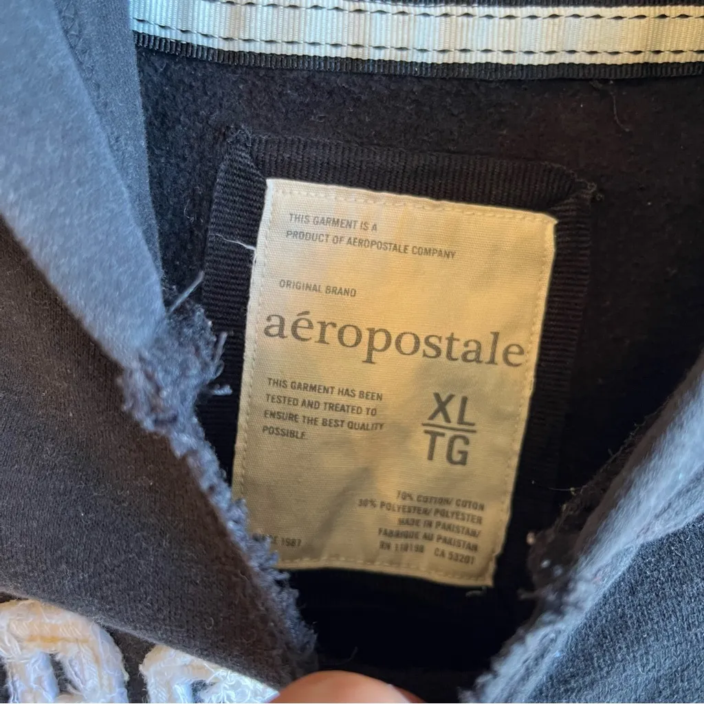 Vintage Aeropostale Hoodie Sweatshirt XL Womens Spellout - Image 4