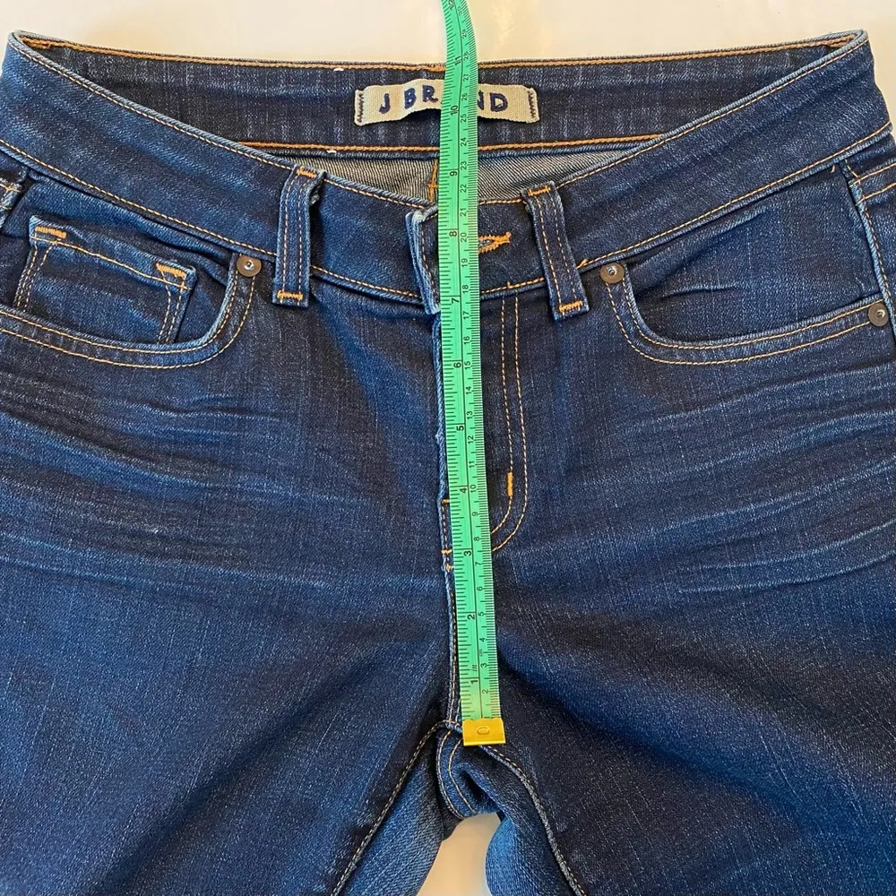 J Brand Jeans Scarlett Cigarette Ink Dark Wash Slim Straight Leg Sz 28 Denim - Image 9