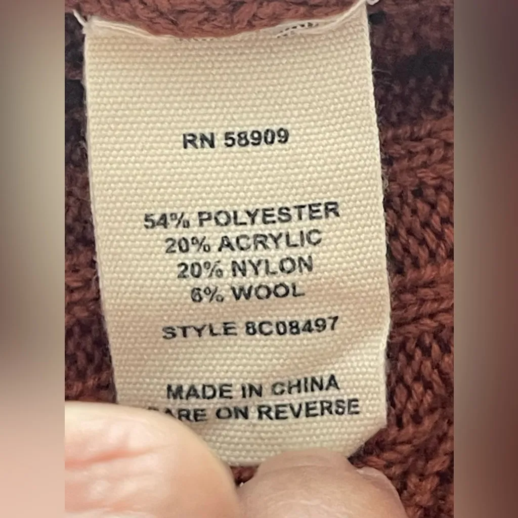 Chelsea & Violet Rust Sweater with Ruffle Accents - Image 4