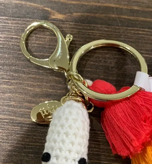 Hallmark NWT Banana Crochet Keychain - Image 3