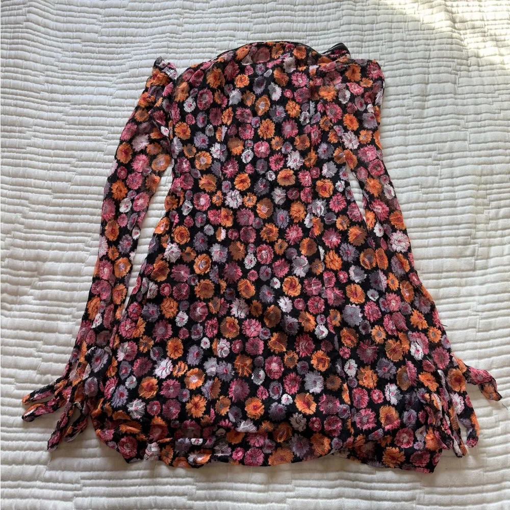 Miscreants London Cupid Mini Dress and Gloves Pink Size 6 - Image 3