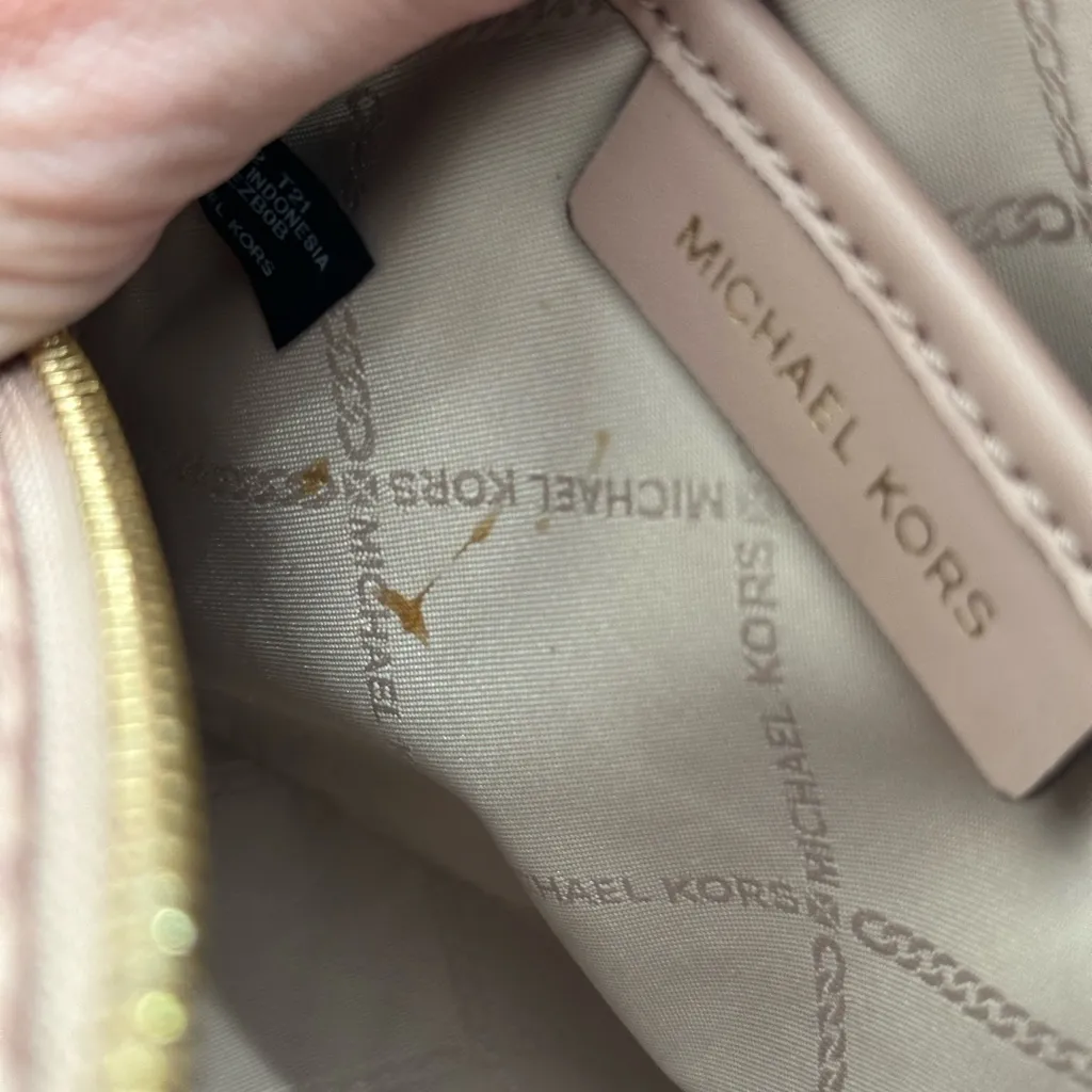 🩷 Michael Kors mini Rhea pink tricolor convertible backpack - Image 6